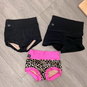 Kandi Kouture Dancewear, 3 bottoms, size CXL, worn only a few times